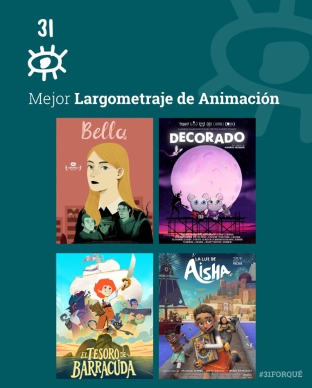 “Decorado”
(Abano Producións) e “La luz de Aisha” (Filmax) nomeadas aos 31º Premios Forqué